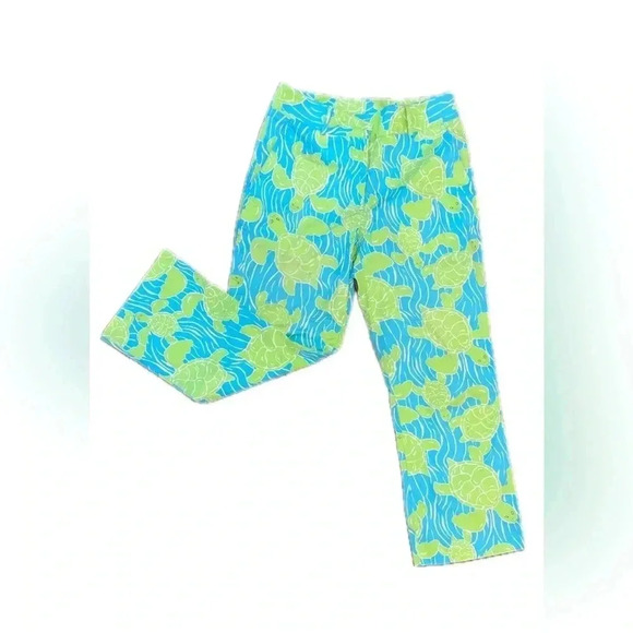 EUC Lilly Pulitzer turtle cropped pants - Picture 1 of 1